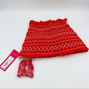 Xhilaration Red  Bandeau Bikini Top New (XS 00)